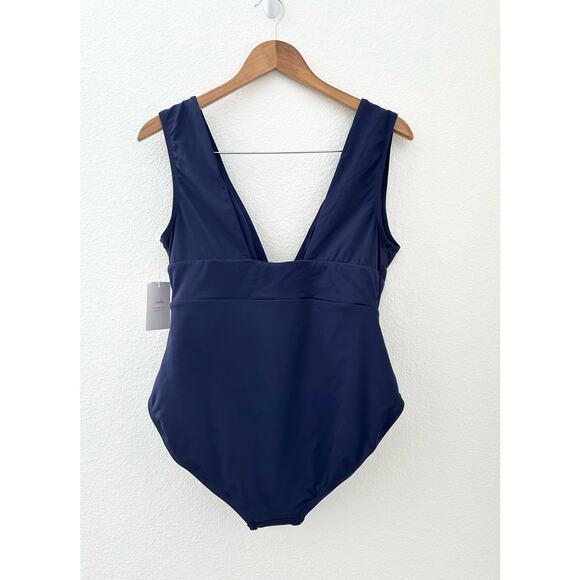 Andie Swim the Mykonos One Piece in Navy L NWT - Picture 4 of 7